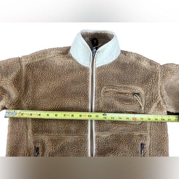 The North Face Fleece Jacket Extreme Pile Size XS Relaxed Fit Full Zip Tan - Picture 6 of 12